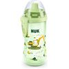 NUK Flexi Cup - Bicchiere con cannuccia in silicone, 300 ml, antigoccia, per bambini dai 18 mesi in su, senza BPA
