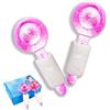 Smasener 2Pcs Facial Ice Globes, Massaggio Ice Cool Roller Ball, Ice Roller Ball, Massage Ice Ball Skin Care Tool, Riducono il Gonfiore e Le Occhiaie (Confezionati in coppia, Rosa)