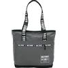 BAG STREET INTERNATIONAL BAG STREET - Borsa a tracolla in nylon con stampa con manico alla moda Tote Bag Borsa a spalla grande e leggera, grigio