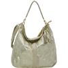 J JONES JENNIFER JONES JENNIFER JONES - Borsa a mano grande da donna, con tracolla e manico, Borsa a tracolla colori eleganti, Hobo Bag, oro beige