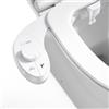 SenDeluz Bidet Per WC, Bidet ultra sottile e minimalista Pressostato regolabile Bidet per WC Acqua Fredda bidet portatile per WC non elettrico Doppio Ugello Acqua Frontale & Lavaggio Posteriore Bidet