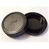 vhbw set di copriobiettivi compatibile con Olympus OM-1, OM-10, OM-2, OM-4, OM-4TI fotocamera - Tappo posteriore e per corpo macchina, nero