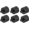 QUARKZMAN Adattatore per Supporto Microfono 3Pz M6 Femmina a Vite Maschio 1/4 in Lega di Alluminio per Supporto Treppiede Microfono, Nero