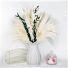 NSRHMJ Fiori Secchi Naturali Decorativi,Erba di Pampa Essiccata Naturale,Piume Decorative,Composizione Bouquet Fiori Secchi per la Decorazione Della Casa di Fiori (48 Piezas)