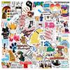 LYLSDSB Adesivi veterinari 100 pezzi in vinile Funny Animali Doctor Stickers per bottiglie d'acqua, skateboard, laptop, bicicletta, scrapbook bagagli moto, impermeabili, simpatici adesivi veterinari per