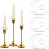 Glasseam Bobeche Di Candele E Portacandele, Portacandele Trasparente Per Portacandele In Vetro Set Di 12, Anello Unico Per Portacandele A Candelabro, Portacandele Bobeche Per Il Soggiorno