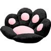 LANBAI Cuscino per,Cuscino per zampe di gatto seduta carino Cuscino per sedia divano pigro Decorazione per esterni Pavimento caldo Cuscino Tappetino caldo delicato sulla pelle (60x60cm, Nero)