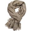 Kangqifen Sciarpa unisex a righe, morbida, calda, grande, in cotone, 190 x 90 cm, blu navy, Taglia unica