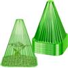 KAHEIGN 20 Pezzi Campane per Piante da Giardino, 22CM x 19CM Copertura per Campana per Piante in Plastica Mini Serra Riutilizzabile per Protezione da Sole Neve Gelo Lumache Uccelli Insetti (Verde)