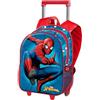 Marvel Spiderman Courageous-Zaino Basic con Trolley, Multicolore, 31 x 48,5 cm, Capacità 18,2 L