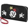 Disney Minni Mouse Face-Portafoglio Essenziale, Nero, 19 x 10 cm