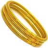 Ikaremin Bracciale Donna oro in Polvere d'Oro I Braccialetto donna Pack3 I Bracciali Donna I Bracciale portafortuna donna I Bracciale Donna oro I Bracciale Oro Donna I Regalo anniversario matrimonio