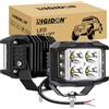 RIGIDON 2x faro da lavoro led, 4 pollici 35W 3500lm 6000K bianco 12V 24V