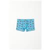 Tezenis Boxer Basic Bimbo In Cotone Colorato Bambino Blu