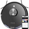 ZACO Robot aspirapolvere e lavapavimenti A10 WiFi, Alexa, Google, App, 3 in 1 Aspira e lava intelligente, potente, navigazione 3D Laser 360° mappatura casa, per parquet, tappeti e peli di animali