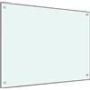 vidaXL Paraschizzi per Cucina Paraspruzzi Fornelli Resistente al Calore Pannello Splashback Parete Bianco 80x60 cm in Vetro Temperato
