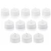 InnovaGoods - Set di 12 Candele LED da Tè, Luce Calda Effetto Fiamma, Batterie Incluse, Sicure e Riutilizzabili, Ideali per Decorazioni e Momenti Speciali, Multicolore, Cera