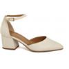 Vegan Shoes Italy VSI APRIL Scarpe Sposa comode avorio tacco largo punta cinturino fine fibbia vegan shoes Made in Italy