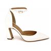 Vegan Shoes Italy VSI AUDRY Scarpe Sposa bianche Vegan Decolletè punta tacco alto cinturino Made in Italy eco