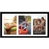 Americanflat Cornice 13x18 cm Nero - Portafoto da Parete Multiplo da 20x41 cm con Passepartout per 3 Foto 13x18 cm - Cornice Foto Multiple con Vetro Infrangibile