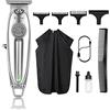 Kemei Tagliacapelli professionale Trimmer Barba per gli Uomini T-Blade Outliner Barber Grade Tagliaunghie Elettrico All-in-One Soluzione di Grooming Cordless,Regali per la Festa Del Papà