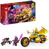 LEGO Ninjago Moto Drago d'Oro di Jay, Set Serie TV Crystallized con Minifigure Vengestone, Veicolo Giocattolo, Giochi per Bambini dai 7 Anni 71768