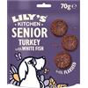 Lily's Kitchen Preparati con ingredienti naturali Bocconcini per cani senior con tacchino e pesce bianco Ricetta senza cereali 8 x 70g