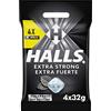 Halls Caramelle alla menta Extrastrong senza Zucchero - confezione da 128g (4x32g)