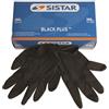 SISTAR 551.2755.M BLACK PLUS GUANTI MONOUSO LATTICE NERO TAGLIA M