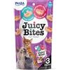 INABA Juicy Bites Bocconcini per Gatti ai Gamberi e Frutti di Mare - 1 Busta (3 Packs x 11,3gr) - Snack Semi Umido per Gatti in Forme Diverse - Cibo per Gatti Senza Conservanti o Coloranti Artificiali