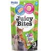 INABA Juicy Bites Bocconcini per Gatti Gusto Calamari e Brodo - 1 Busta (3 Packs x 11,3gr) - Snack Semi Umido per Gatti in Forme Diverse - Cibo per Gatti Senza Conservanti o Coloranti Artificiali