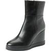 Geox D Elidea Wedge B, Stivale alla Caviglia Donna, Nero, 41 EU