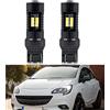 NSLUMO Lampadine Led DRL Daytime Running Light T20 7443 W21/5W Per Op.el Vauxhall Corsa D E 2 Pz Xenon Bianco Canbus LED DLR City Lampadine