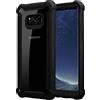 Cadorabo Custodia per Samsung Galaxy S8 PLUS in NERO ALNO - 2-in-1 Cover con Bordo Silicone TPU e Schiena Acrilico - Back Hard Case Bumper Antiurto Guscio