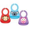 Nuby Bavaglino in Silicone 3D Design con Animaletti 3m+ di Nuby
