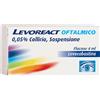 JOHNSON & JOHNSON SpA Levoreact Collirio antistaminico - Per occhi che lacrimano e congiuntivite allergica - 4ml 0,5mg