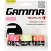 Gamma Overgrip Gamma Neon Dri 3P - Arancione, Giallo, Rosa