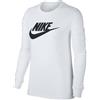Nike Maglietta da tennis da donna (a maniche lunghe) Nike Swoosh Essential LS Icon Ftr - white/black
