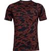 Under Armour T-shirt da uomo Under Armour Men's UA RUSH HeatGear Fitted Short Sleeve Printed - Rosso