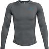 Under Armour T-shirt da tennis da uomo Under Armour Rush Heatgear 2.0 Comp LS - Grigio