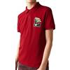 Lacoste Polo da tennis da uomo Lacoste Men's Regular Fit L Badge Cotton Piqué Polo Shirt - red