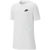 Nike Maglietta per ragazzi Nike NSW Tee Embedded Futura B - Bianco