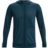 Under Armour Felpa da tennis da uomo Under Armour Rush Warm-Up Full-Zip Hoodie - Blu