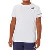 Asics Maglietta per ragazzi Asics Tennis Short Sleeve Top - brilliant white