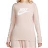 Nike Maglietta da tennis da donna (a maniche lunghe) Nike Swoosh Essential Long Sleeve Icon Futura - pink oxford
