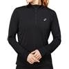 Asics Maglietta da tennis da donna (a maniche lunghe) Asics Core Long Sleeve 1/2 Zip Top W - Nero