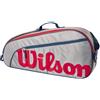 Wilson Borsa per racchette Wilson Junior 3 PK Racket Bag - EQT/red