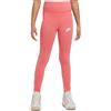 Nike Pantaloni per ragazze Nike Sportswear Favorites Graphix High-Waist Legging - Arancione