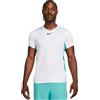 Nike T-shirt da uomo Nike Court Dri-Fit Advantage Printed Tennis Top - Bianco