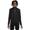 Nike Maglietta per ragazzi Nike Dri-Fit Poly+ 1/4 Zip - Nero